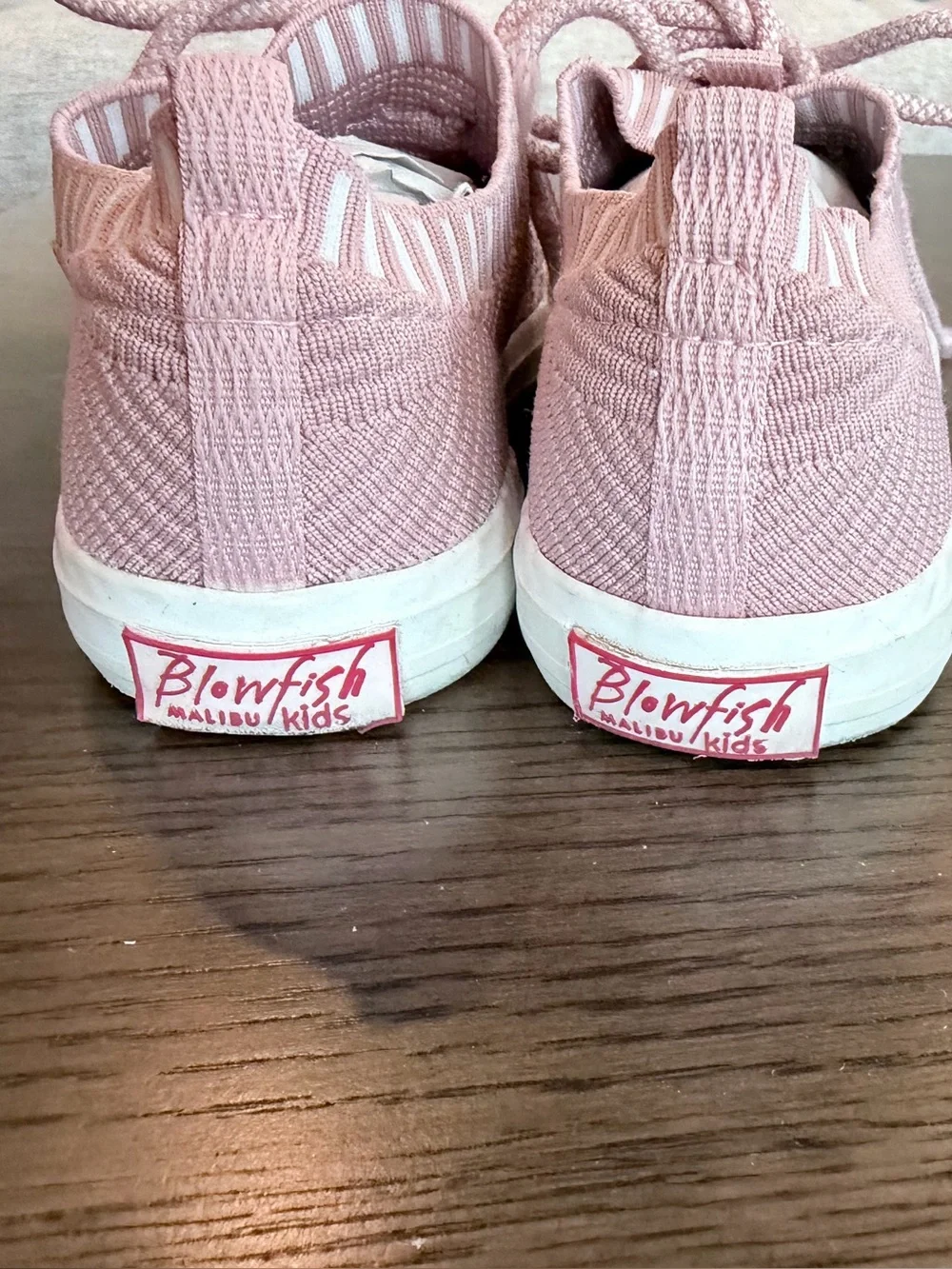 Kids Blowfish 2/3 Knit Lace-Up Sneakers - Pink